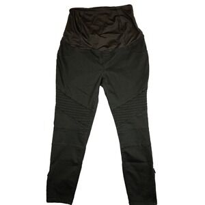 Ingrid & Isabel Jegging Women's Size 14 Olive Green Maternity Mid-Rise Ankle Zip